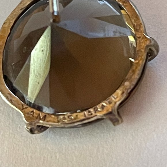 Yam 925 Israel Smokey Quartz Earrings - Picture 6 of 6